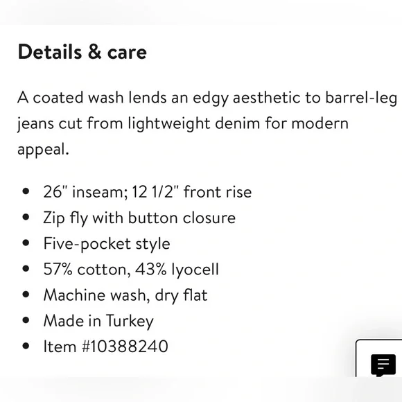 We The Free Good Luck Brown Coated Barrel Jeans New Moonsize 27